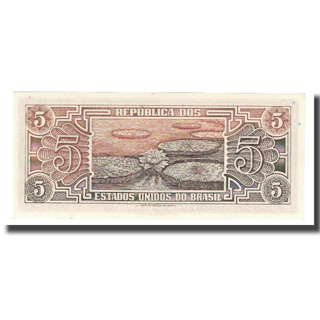 Banknote, Brazil, 5 Cruzeiros, KM:166b, AU(55-58)