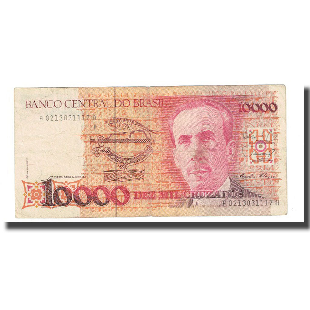 Geldschein, Brasilien, 10,000 Cruzados, KM:215a, SS