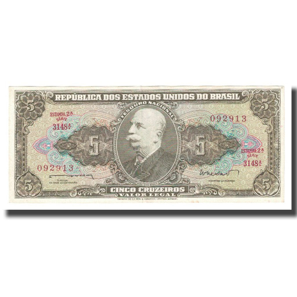 Billete, 5 Cruzeiros, Brasil, KM:176a, EBC