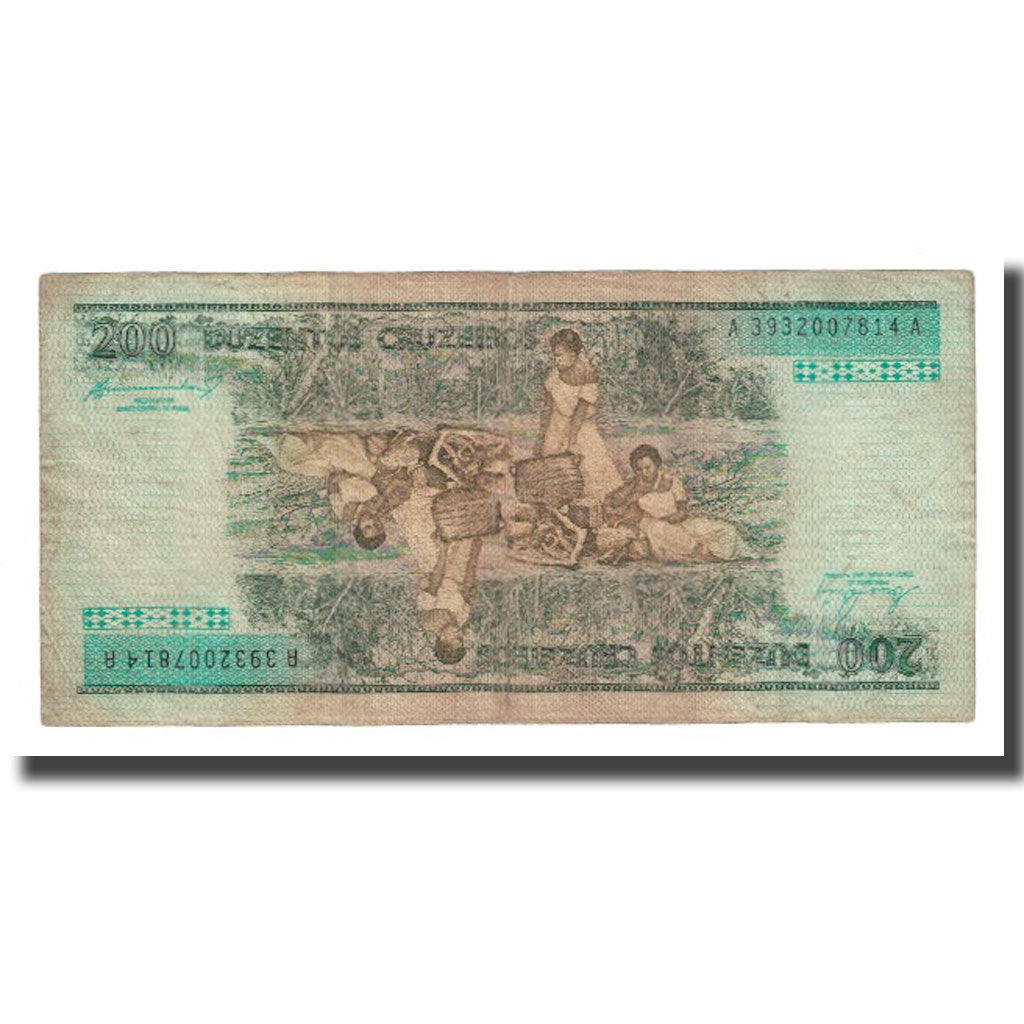 Banconote, Brasile, 200 Cruzeiros, KM:199b, MB