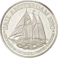 Belgium, Shipping, Medal, 1980, MS(60-62), Silver, 30, 13.20