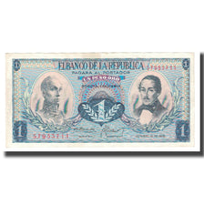 Banknote, Colombia, 1 Peso Oro, 1970, 1970-10-12, KM:404e, AU(55-58)