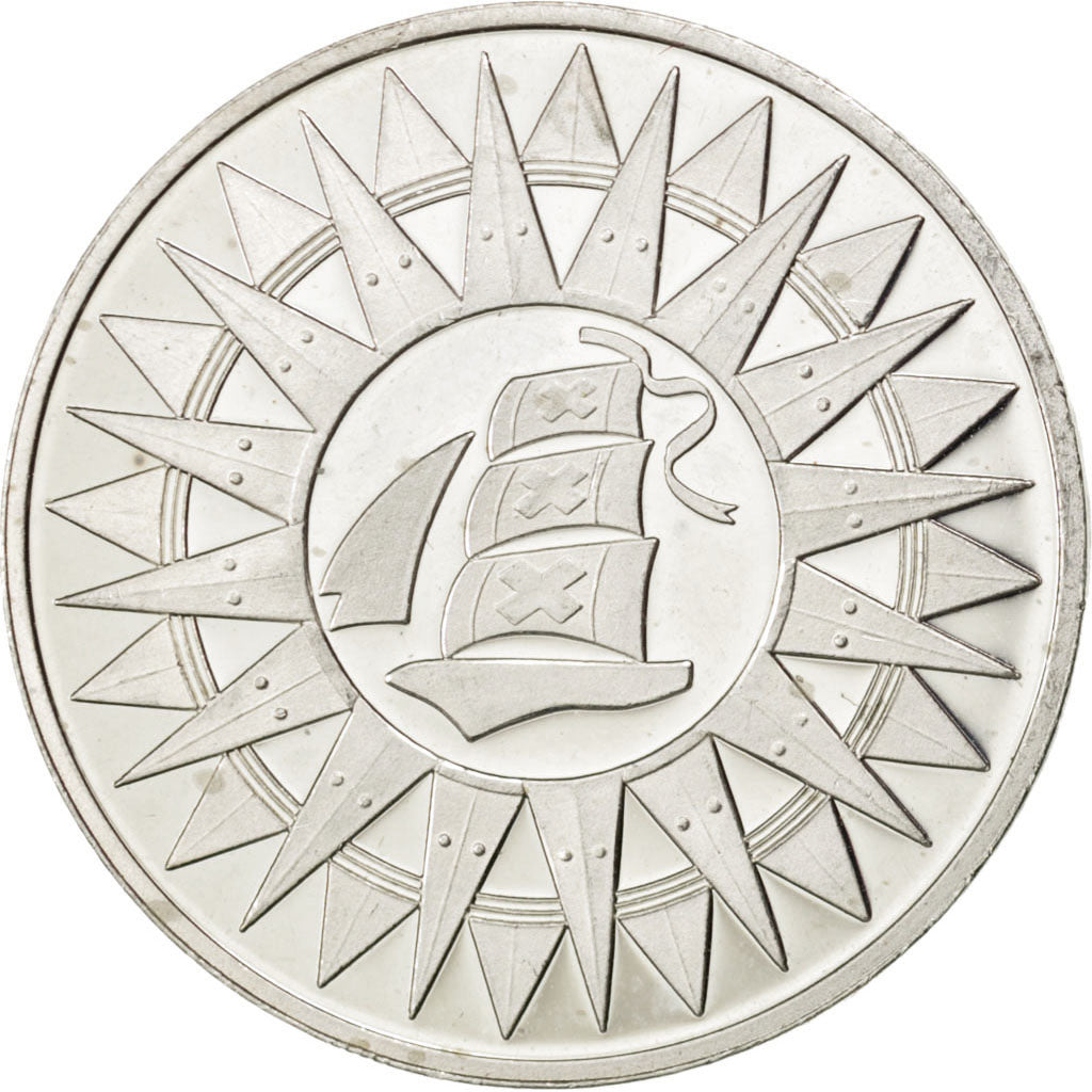 Belgium, Shipping, Medal, 1980, MS(60-62), Silver, 30, 13.20