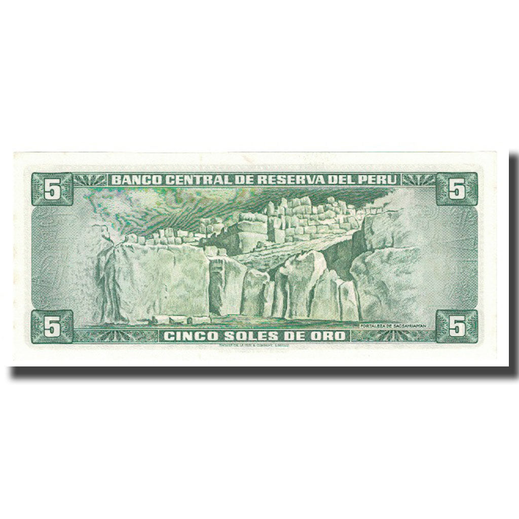 Banknote, Peru, 5 Soles De Oro, 1974, 1974-08-15, KM:99c, UNC(63)
