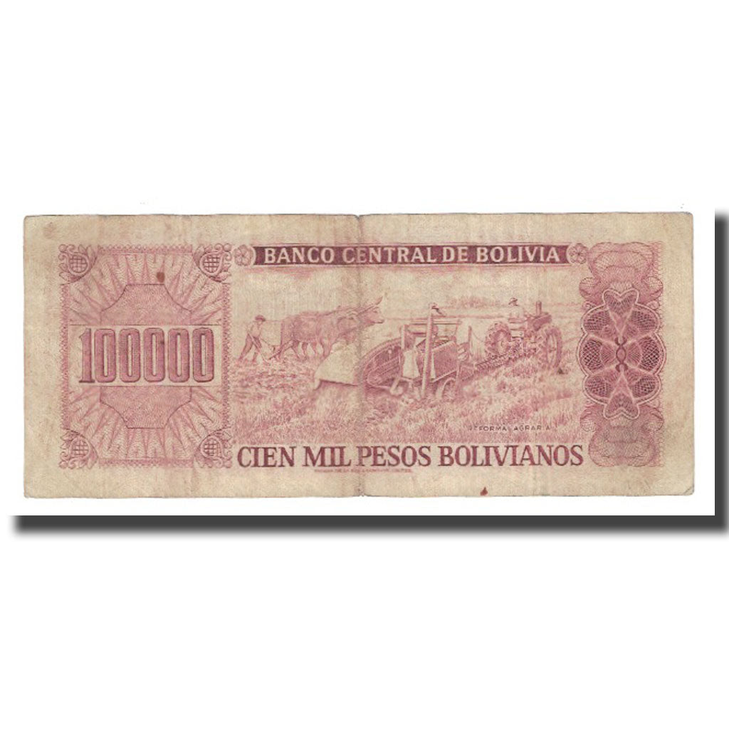 Banknote, Bolivia, 100,000 Pesos Bolivianos, 1984, 1984-06-05, KM:171a