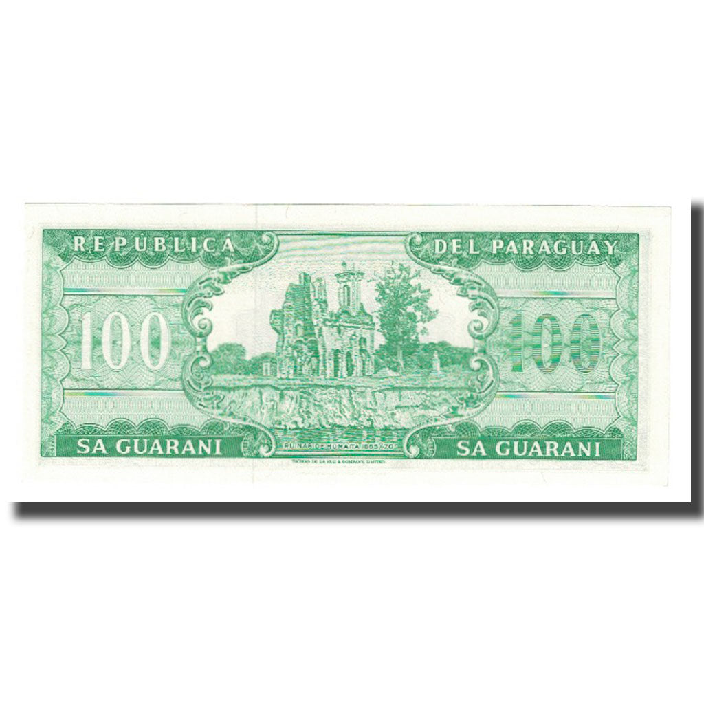 Banknote, Paraguay, 100 Guaranies, 1952, 1952-03-25, KM:205, UNC(63)