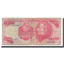 Banknote, Uruguay, 500 Nuevos Pesos, KM:63a, F(12-15)