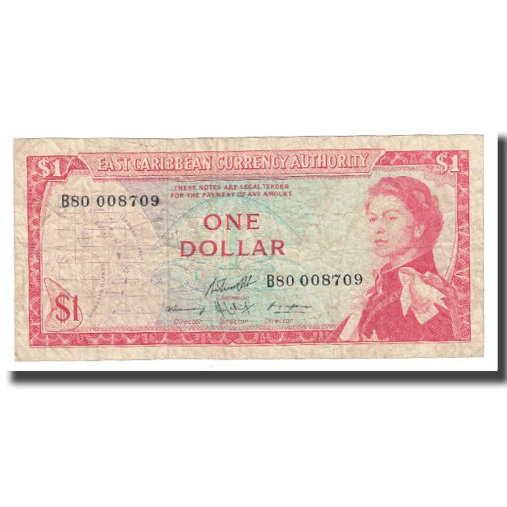 Banknote, East Caribbean States, 1 Dollar, KM:13f, EF(40-45)