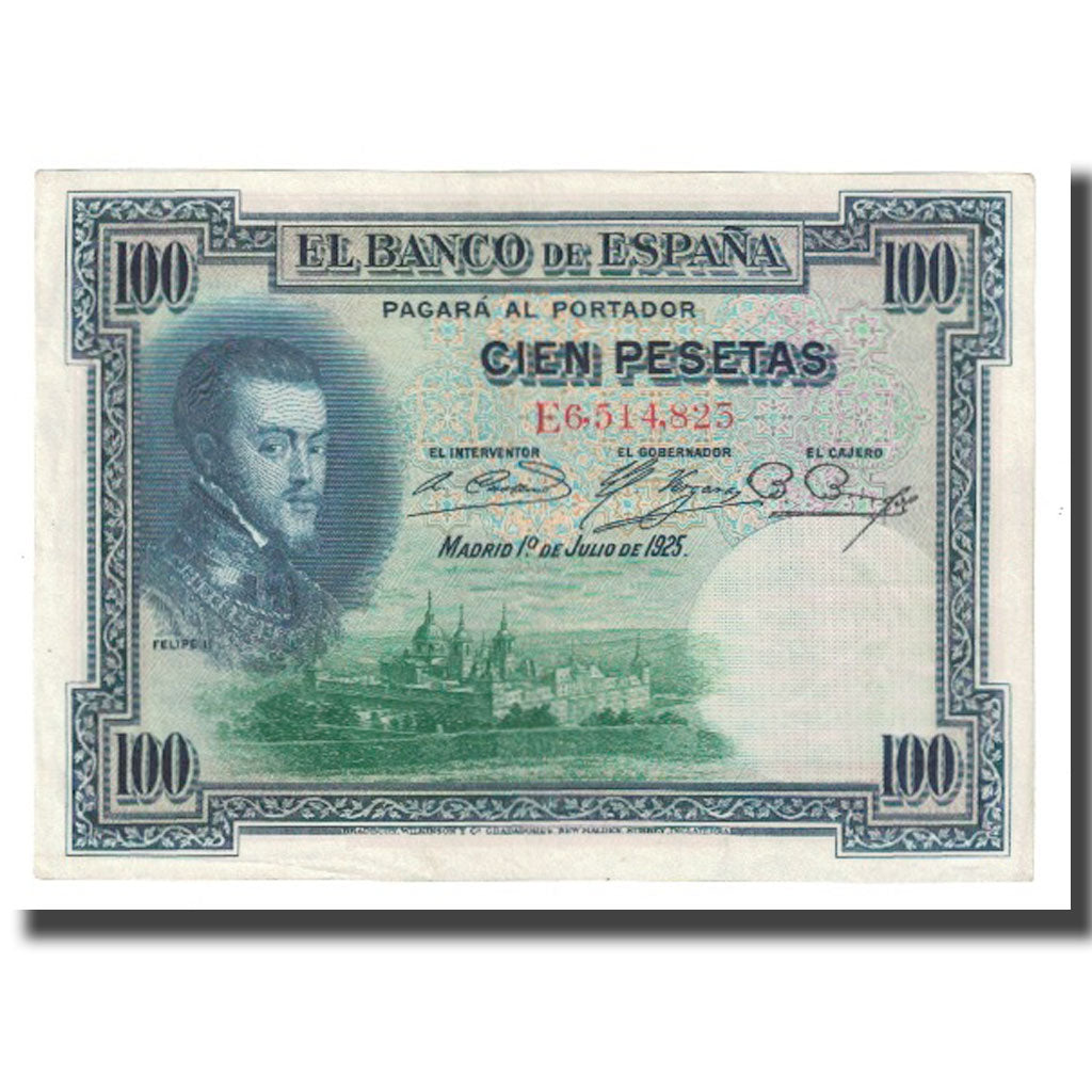 Geldschein, Spanien, 100 Pesetas, 1925, 1925-07-01, KM:69c, VZ