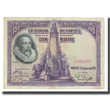 Banknote, Spain, 100 Pesetas, 1928, 1928-08-15, KM:76a, VF(20-25)