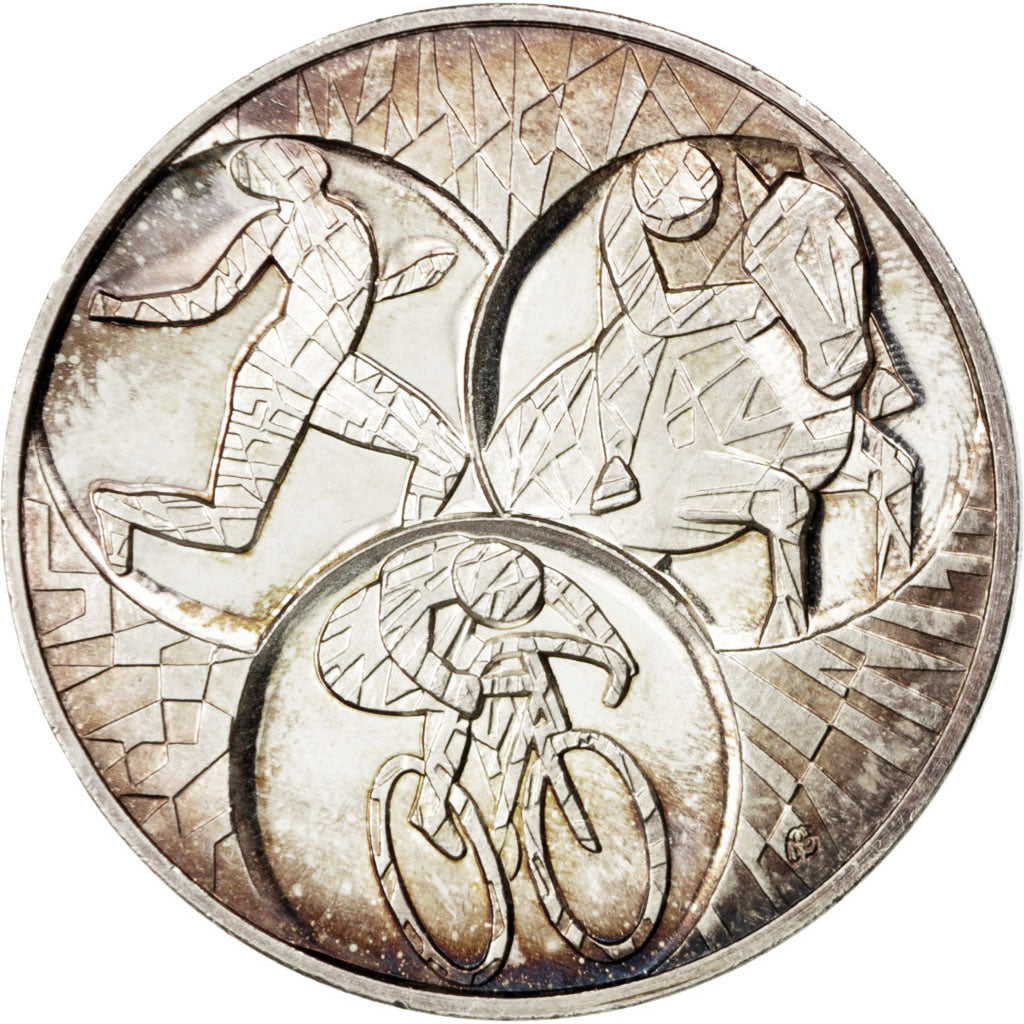 Belgia, Medal, Sport i wypoczynek, 1977, AU(50-53), Srebro