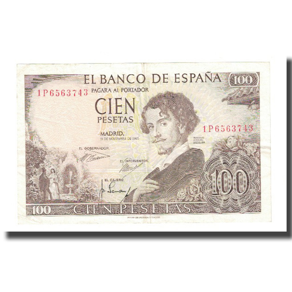 Banknote, Spain, 100 Pesetas, 1965, 1965-11-19, KM:150, EF(40-45)