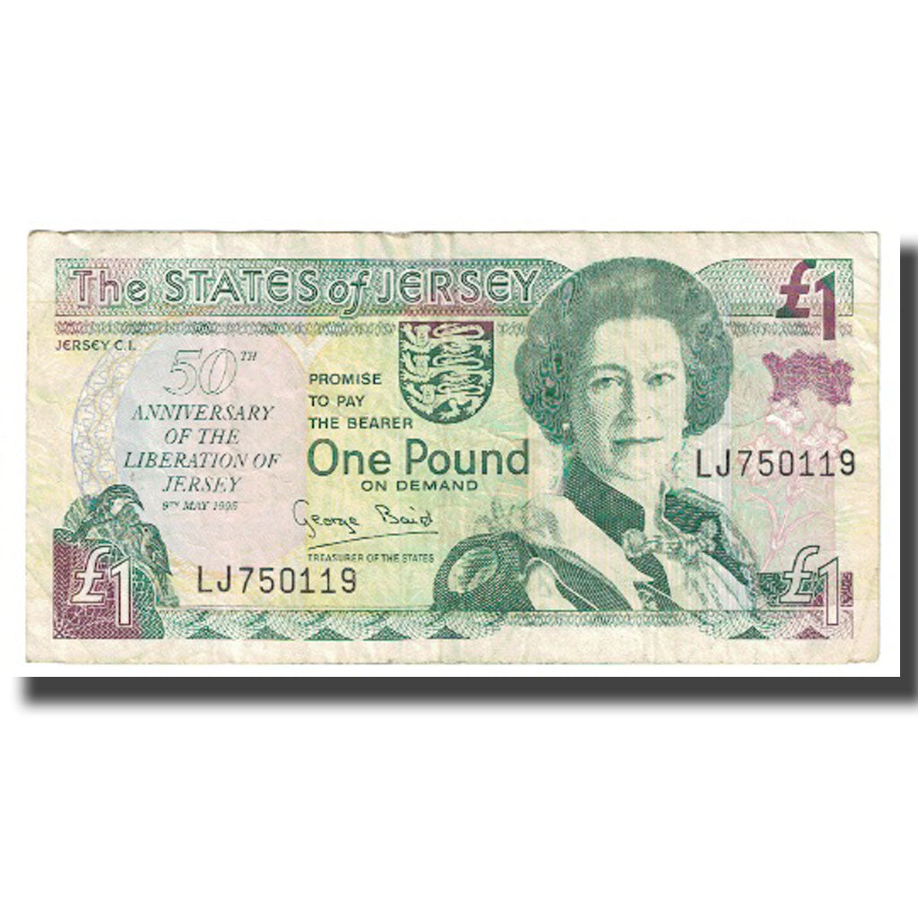 Banknote, Jersey, 1 Pound, 1995, 1995-05-09, KM:25a, EF(40-45)