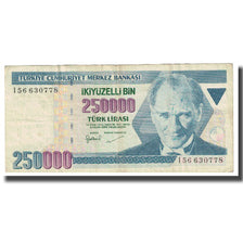 Billet, Turquie, 250,000 Lira, 1970, 1970-10-14, KM:207, TB+