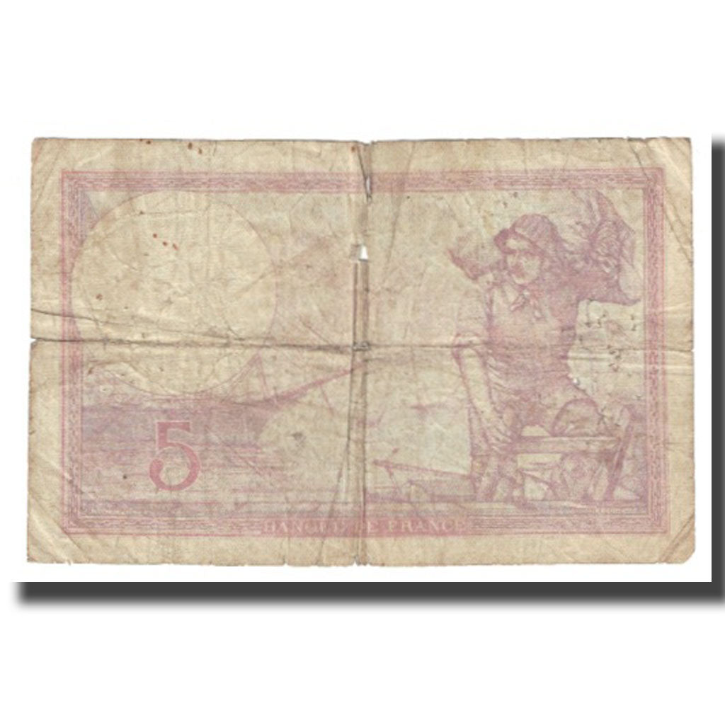 France, 5 Francs, 1929, 1929-04-08, VG(8-10), KM:72d