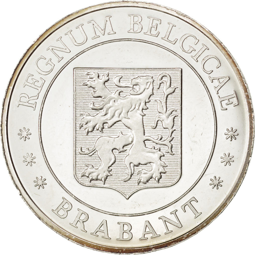 Belgium, Geography, Medal, 1981, AU(55-58), Silver, 26, 7.90