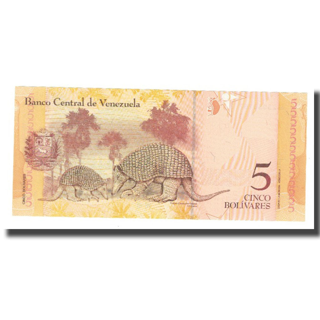 Geldschein, Venezuela, 5 Bolivares, 2011, 2011-02-03, KM:225b, UNZ