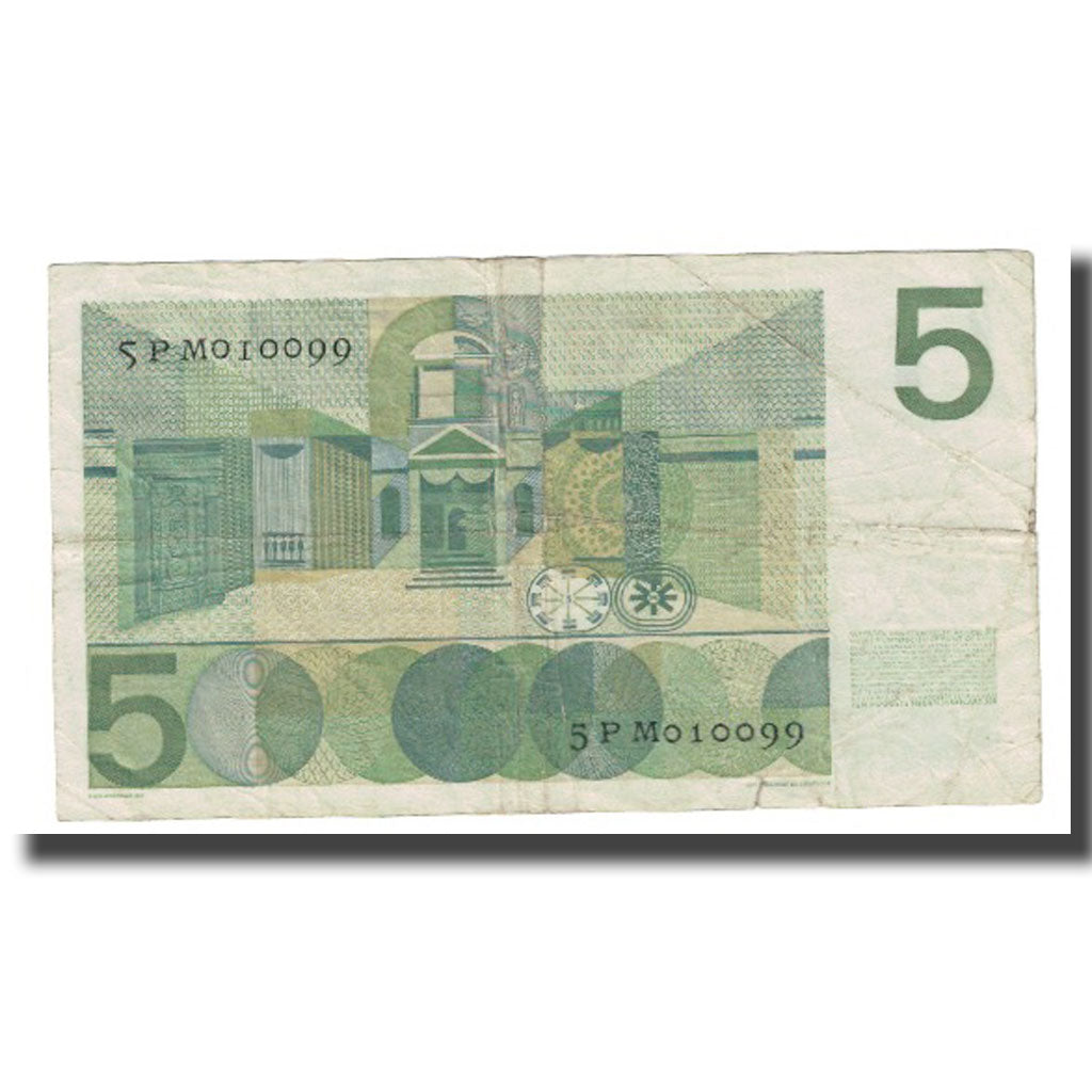 Banknote, Netherlands, 5 Gulden, 1966, 1966-04-26, KM:90a, VF(20-25)