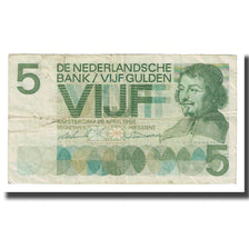 Banknote, Netherlands, 5 Gulden, 1966, 1966-04-26, KM:90a, VF(20-25)