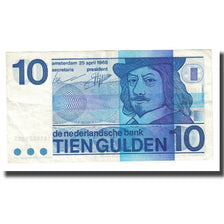 Billete, 10 Gulden, 1968, Países Bajos, 1968-04-25, KM:91b, MBC+