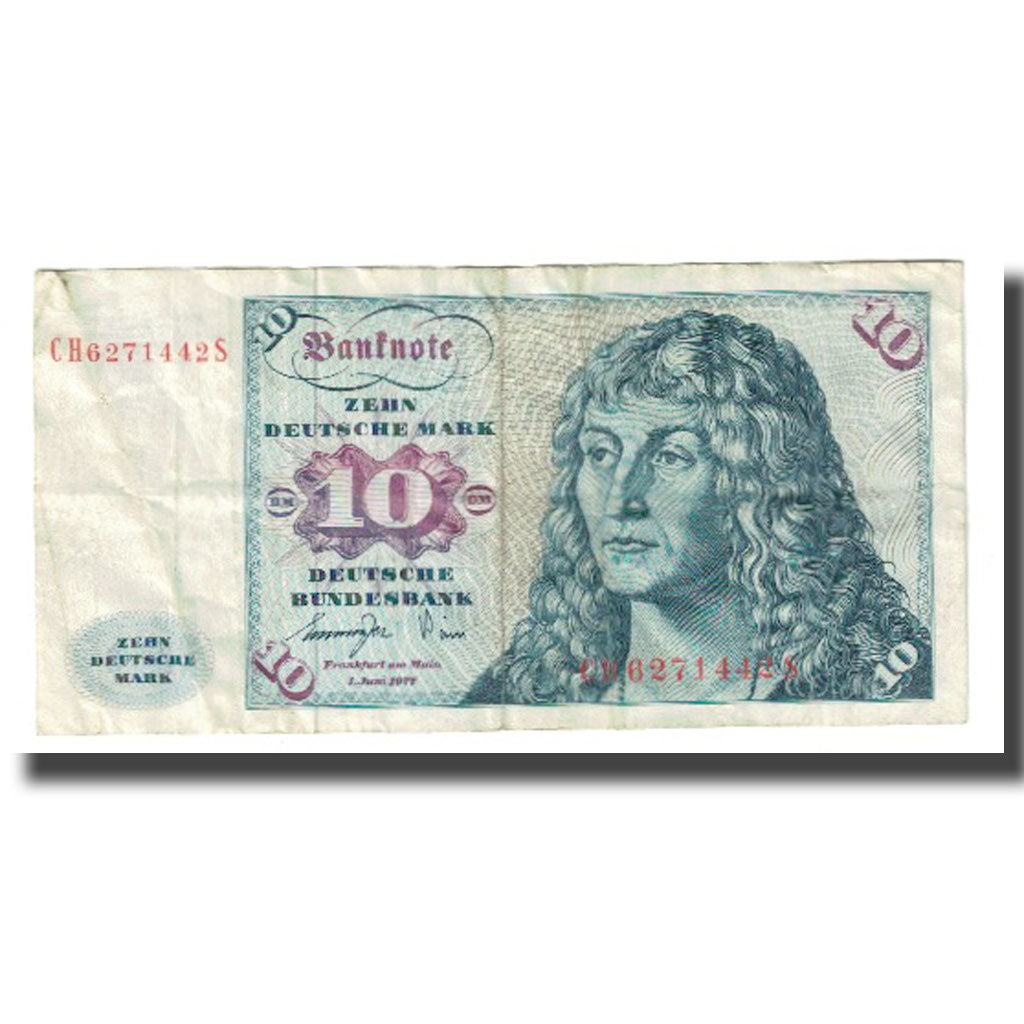 Banknote, GERMANY - FEDERAL REPUBLIC, 10 Deutsche Mark, 1977, 1977-06-01