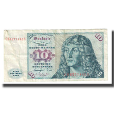 Banknot, Niemcy - RFN, 10 Deutsche Mark, 1977, 1977-06-01, KM:31b, VF(30-35)