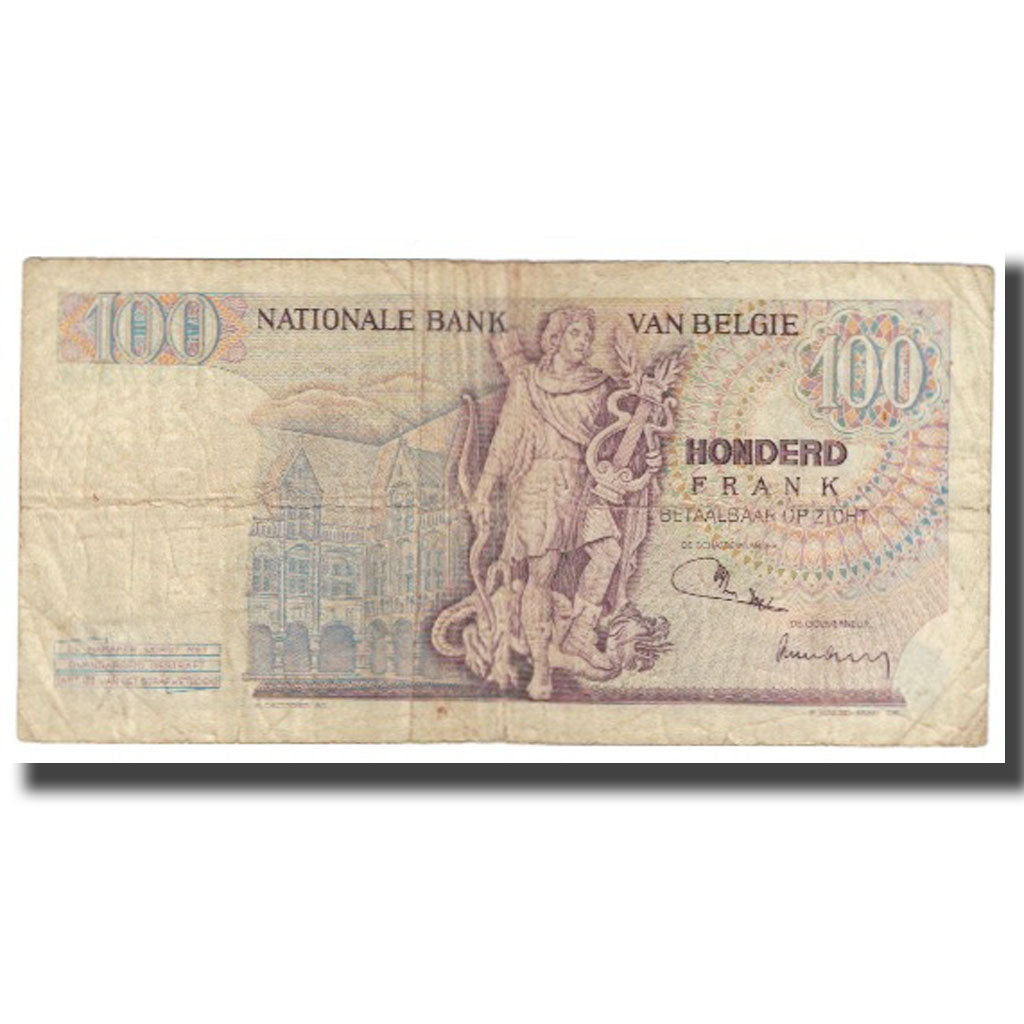 Banknote, Belgium, 100 Francs, KM:134b, F(12-15)