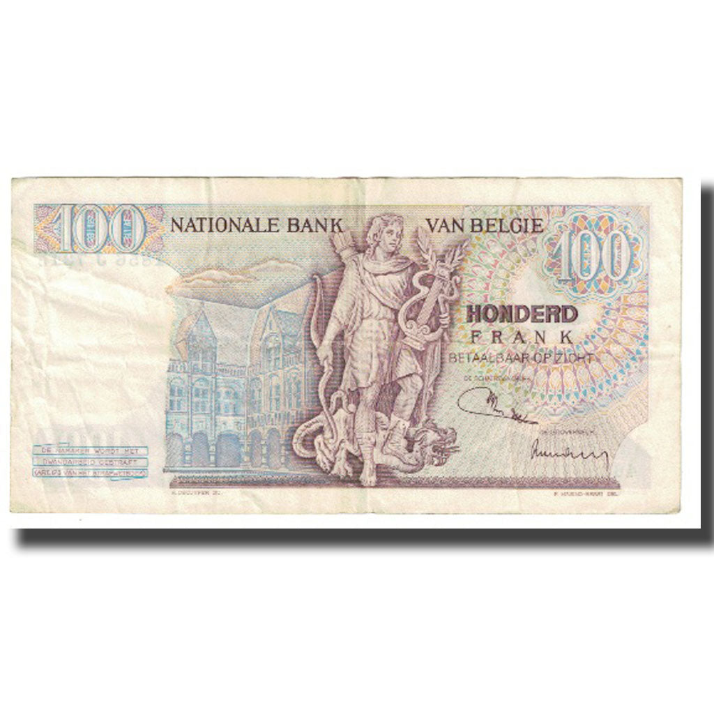 Banconote, Belgio, 100 Francs, KM:134b, MB