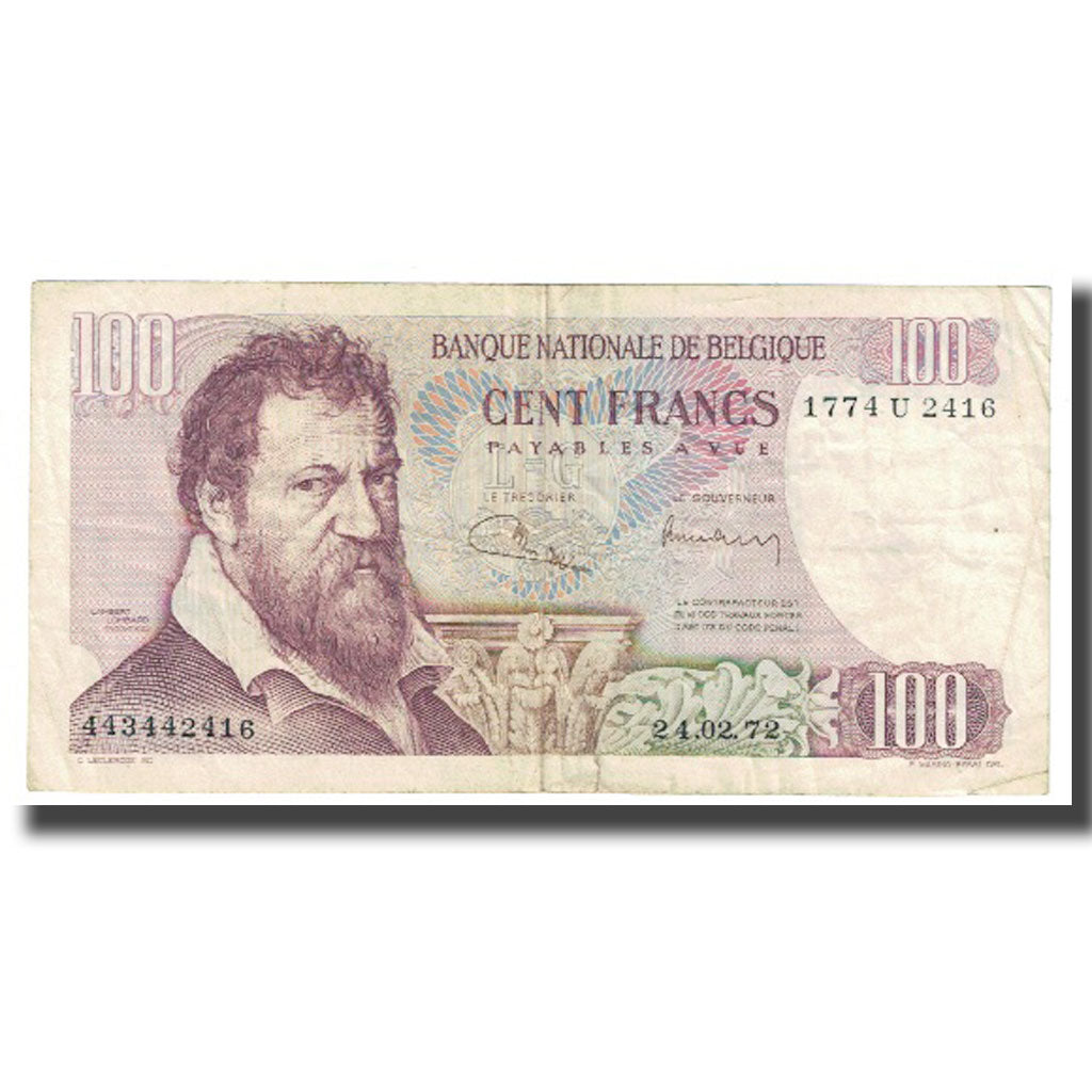 Banknote, Belgium, 100 Francs, KM:134b, VF(30-35)