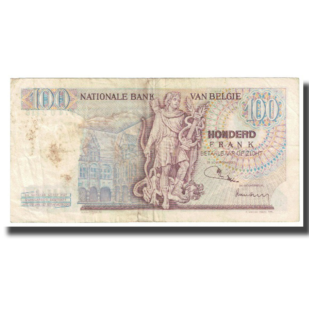 Banknote, Belgium, 100 Francs, KM:134b, VF(30-35)