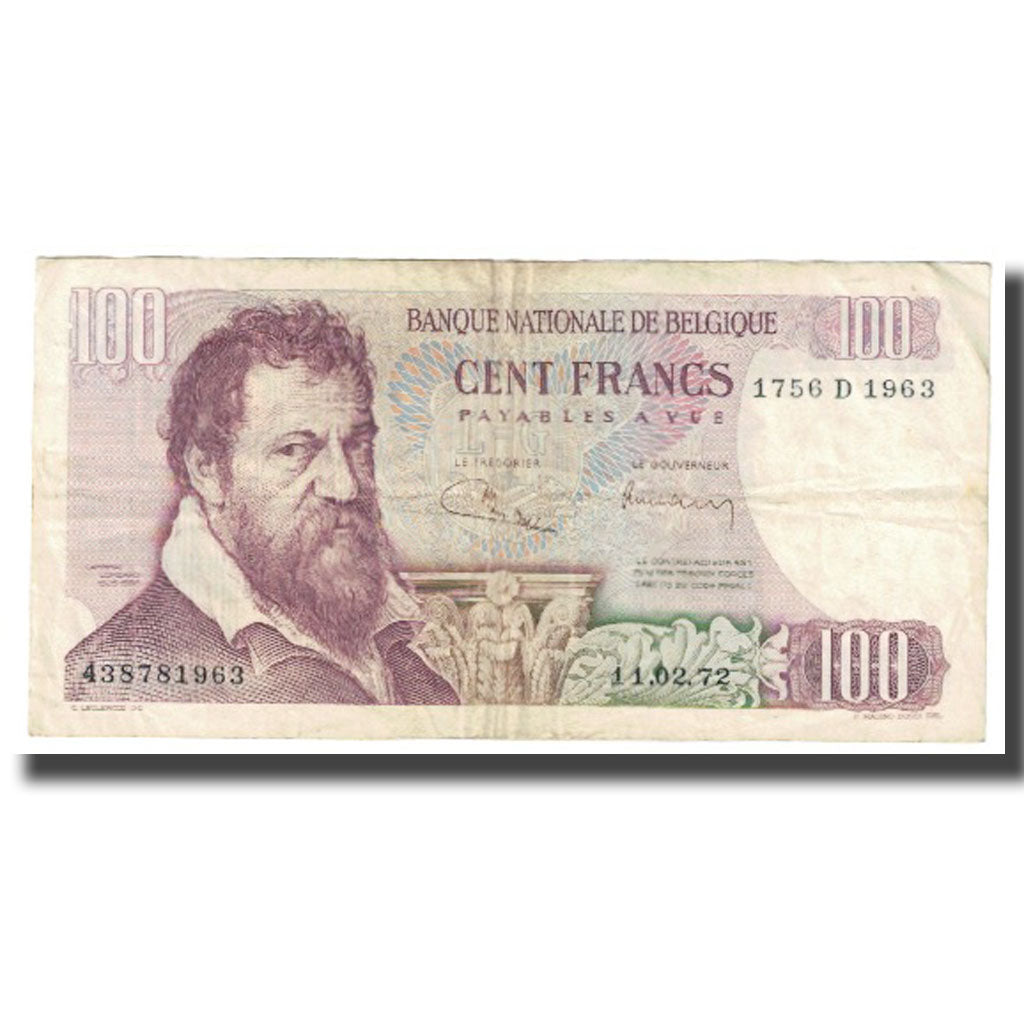 Geldschein, Belgien, 100 Francs, KM:134b, S+
