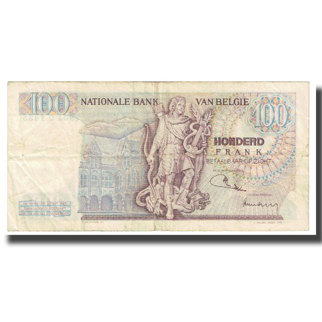 Banknote, Belgium, 100 Francs, KM:134b, VF(30-35)