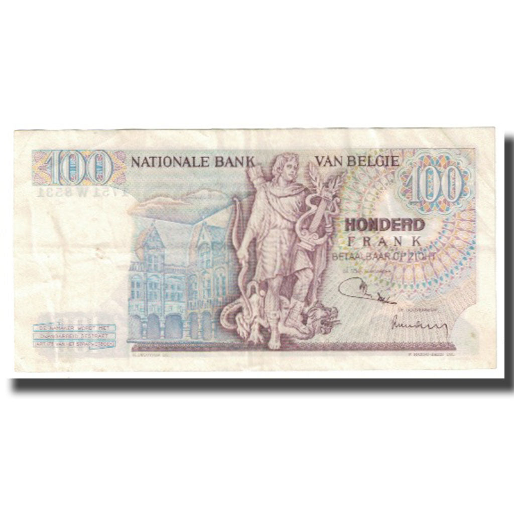 Banknote, Belgium, 100 Francs, KM:134b, AU(50-53)