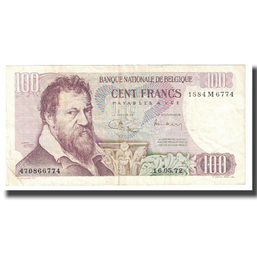 Banknote, Belgium, 100 Francs, KM:134b, AU(50-53)