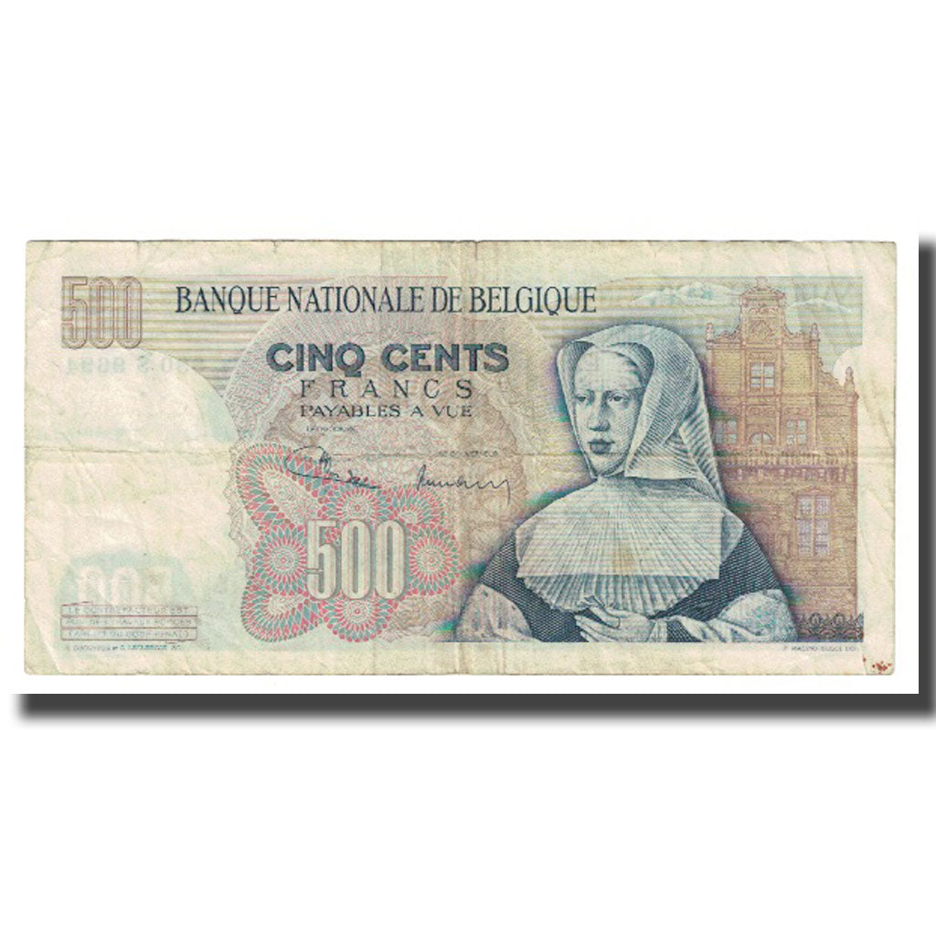 Banknote, Belgium, 500 Francs, 1971, 1971-03-11, KM:135b, VF(30-35)