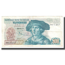 Billete, 500 Francs, 1971, Bélgica, 1971-03-11, KM:135b, MBC