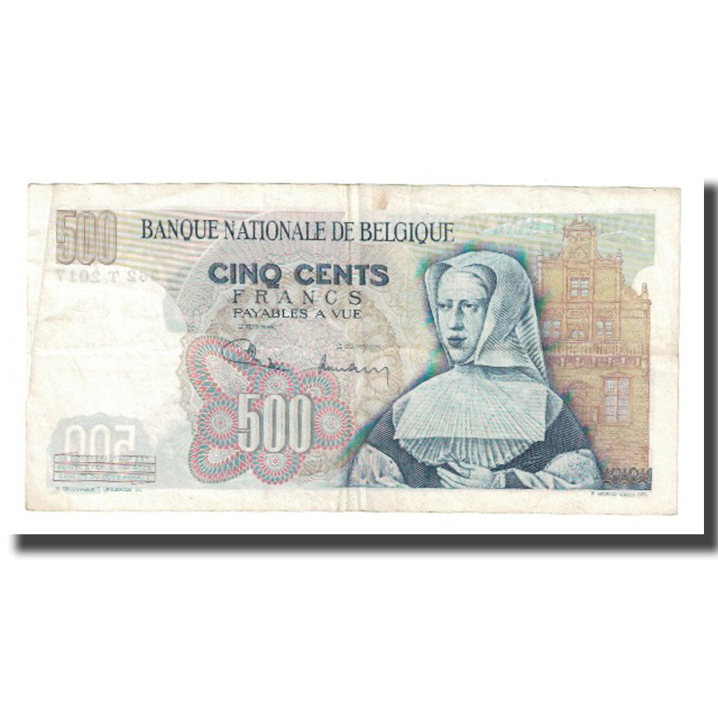 Banknote, Belgium, 500 Francs, 1971, 1971-03-11, KM:135b, EF(40-45)