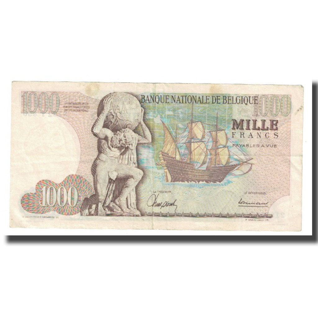 Banknote, Belgium, 1000 Francs, 1967, 1967-03-03, KM:136a, EF(40-45)