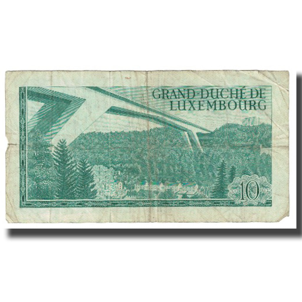 Banknote, Luxembourg, 10 Francs, 1967, 1967-03-20, KM:53a, VF(20-25)