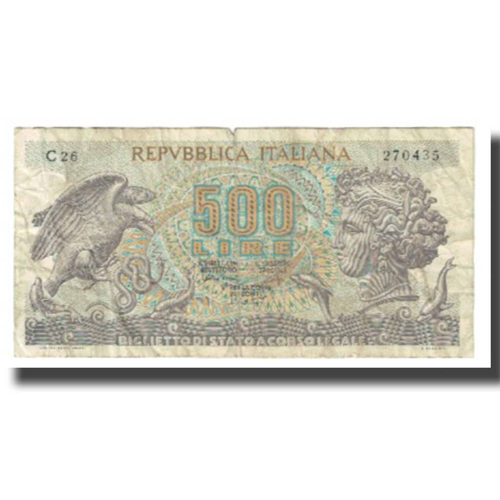 Banknote, Italy, 500 Lire, 1975, 1975-04-23, KM:93a, VF(20-25)