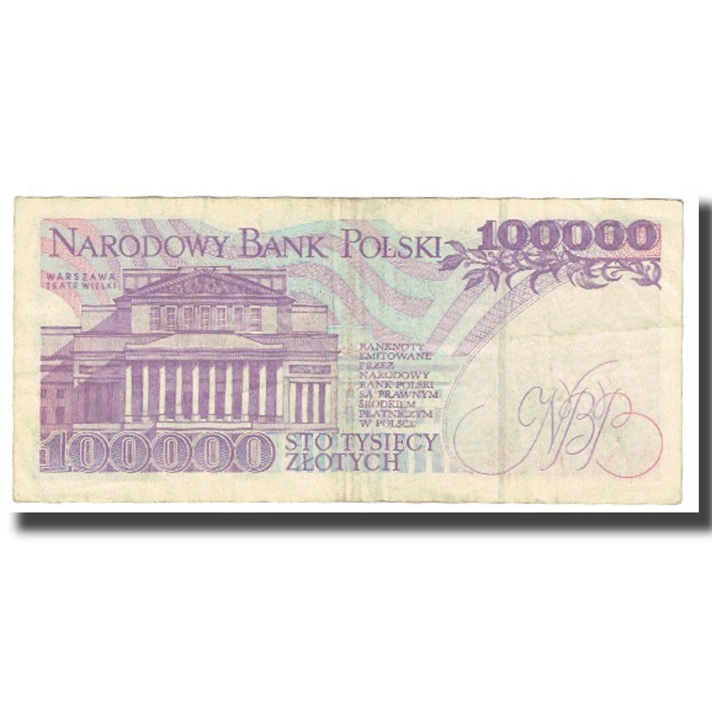 Banknote, Poland, 100,000 Zlotych, 1993, 1993-11-16, KM:160a, EF(40-45)