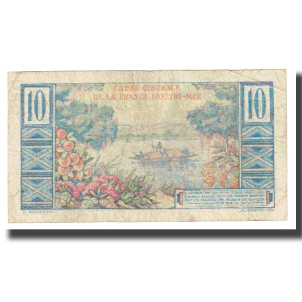 Banknote, French Equatorial Africa, 10 Francs, KM:21, VF(20-25)