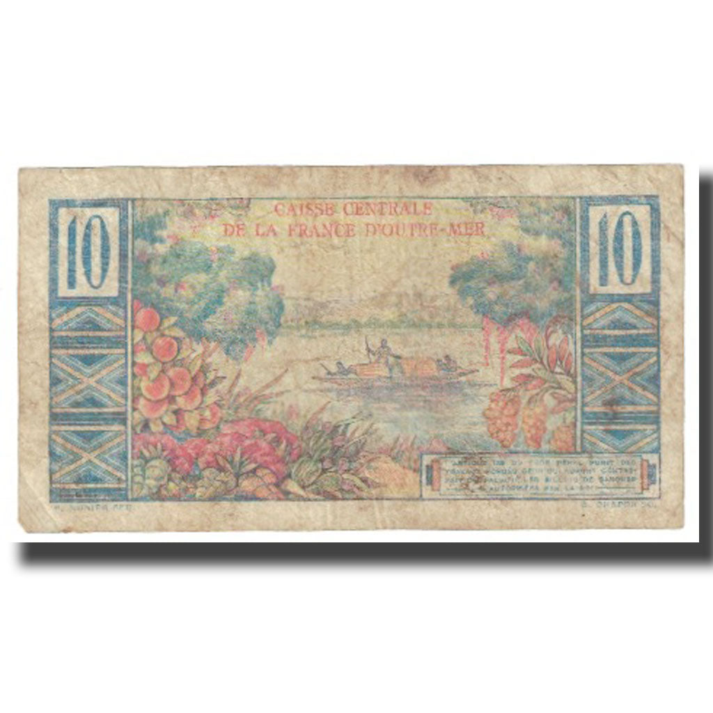 Banknote, French Equatorial Africa, 10 Francs, KM:21, VF(20-25)