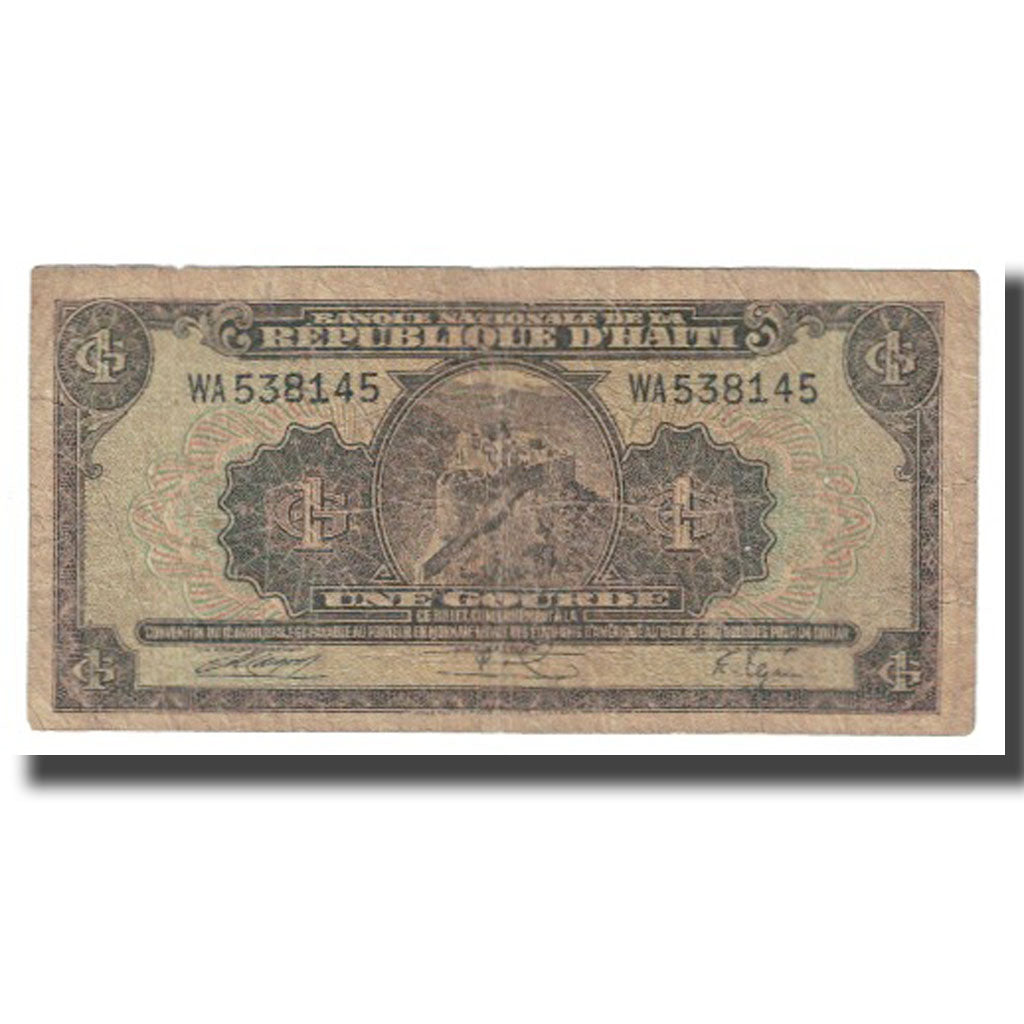 Banknote, Haiti, 1 Gourde, KM:185a, F(12-15)