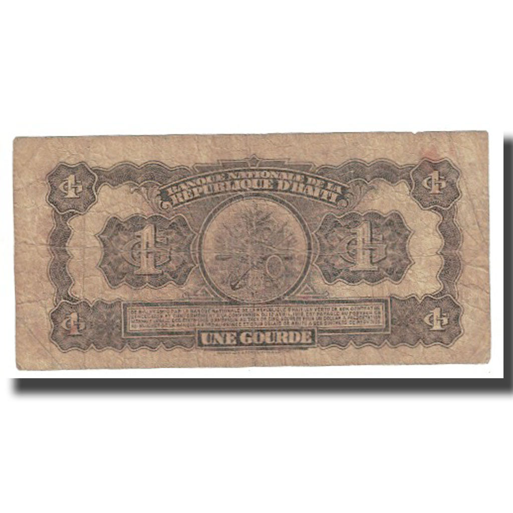 Banknote, Haiti, 1 Gourde, KM:185a, F(12-15)