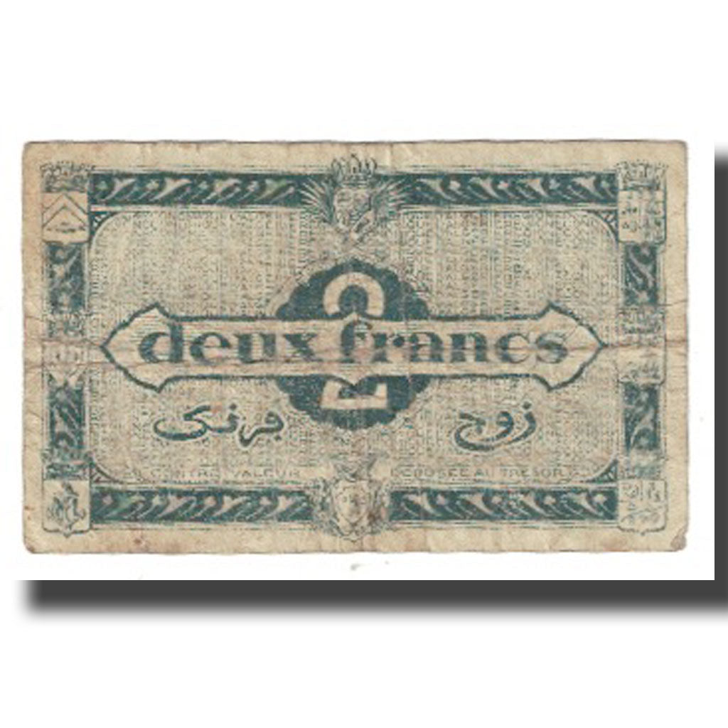 Banknote, Algeria, 2 Francs, 1944, 1944-01-31, KM:102, VG(8-10)