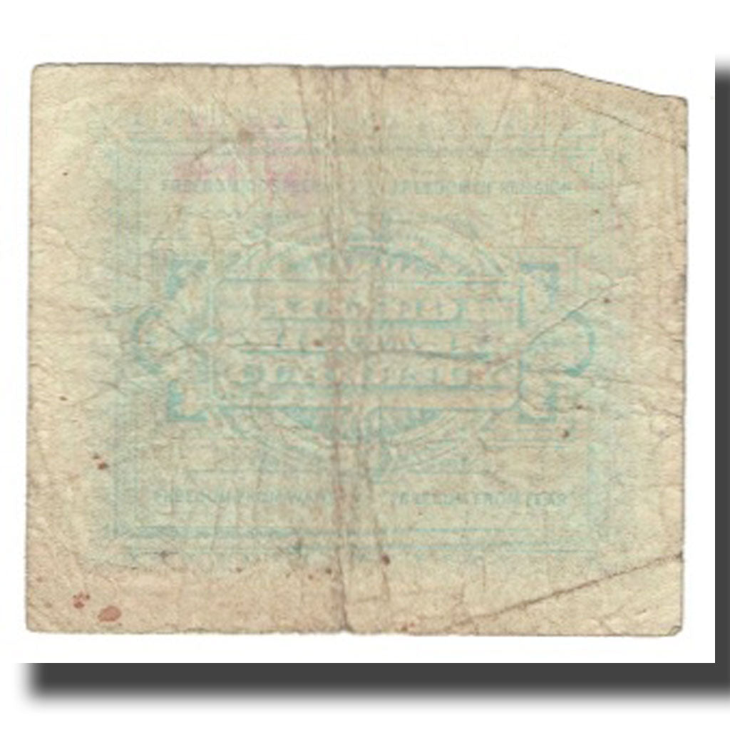 Banknote, Italy, 5 Lire, 1943, SERIE DE 1943, KM:M18a, AG(1-3)