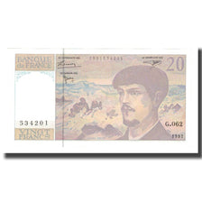 France, 20 Francs, Debussy, 1997, Undated (1997), UNC(63), KM:151i