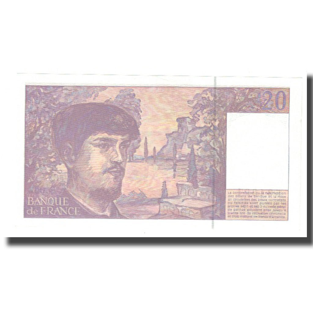 France, 20 Francs, Debussy, 1997, Undated (1997), UNC(63), KM:151i
