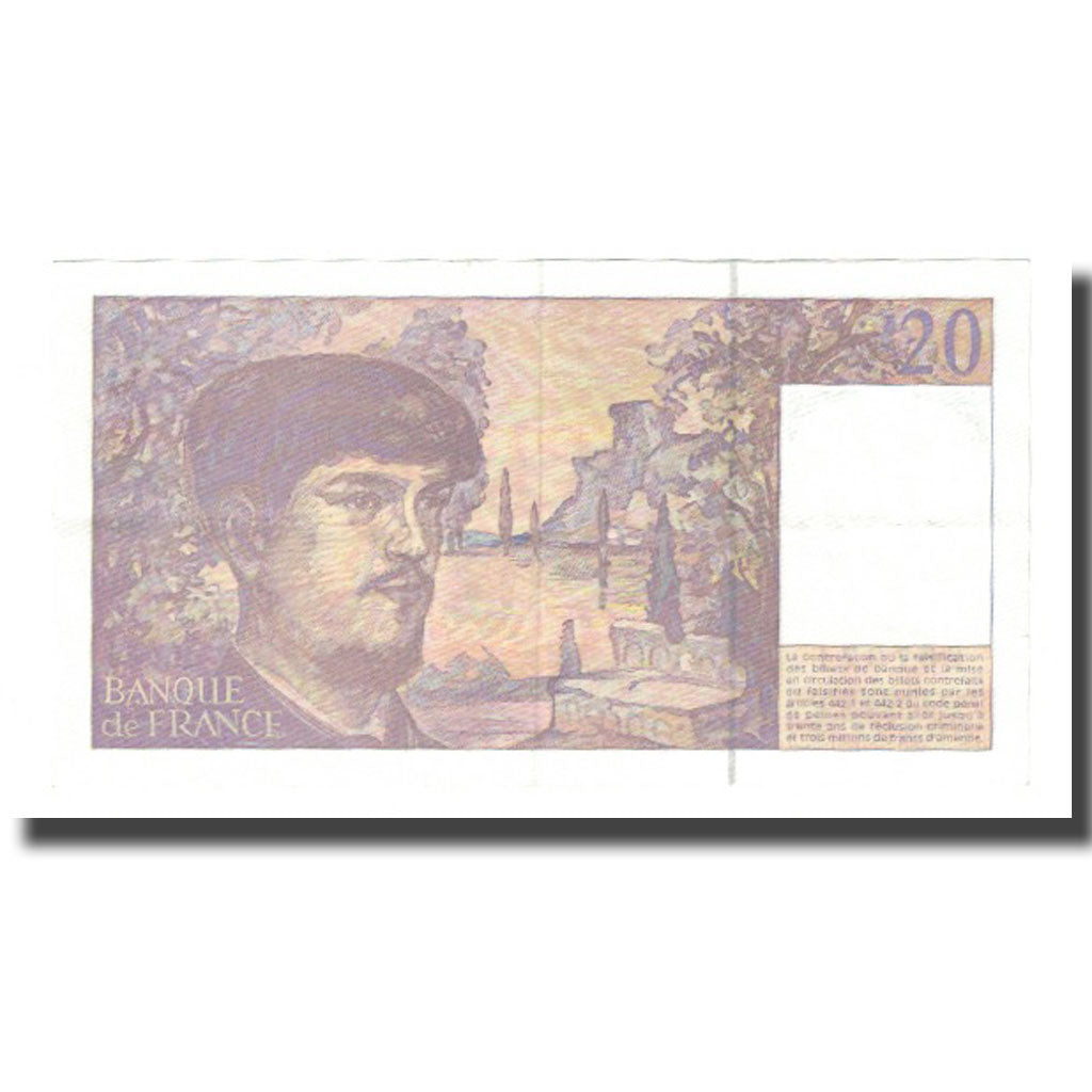 Frankrijk, 20 Francs, Debussy, 1997, Undated (1997), SUP, KM:151i